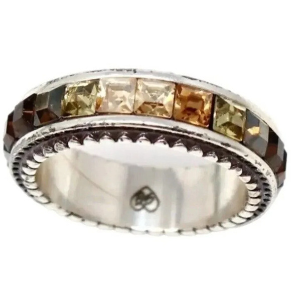 Brighton Spectrum Topaz Crystal Ring Size 7 - Picture 1 of 6